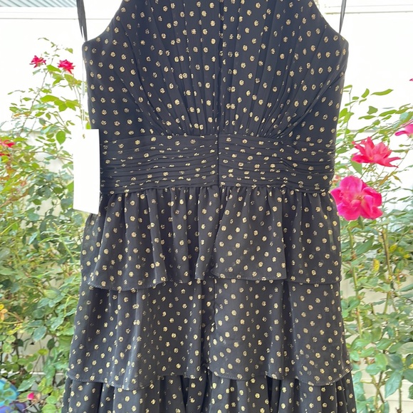 Mac Duggal - Layered Polka Dot Halter Cocktail Dress - Size 8 - Picture 14 of 17